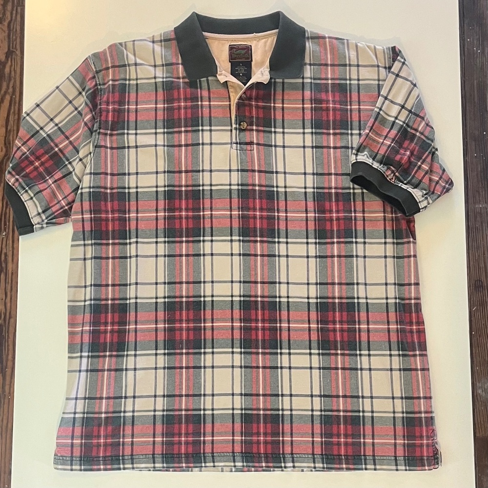 Vintage Duxbak Plaid Polo Shirt